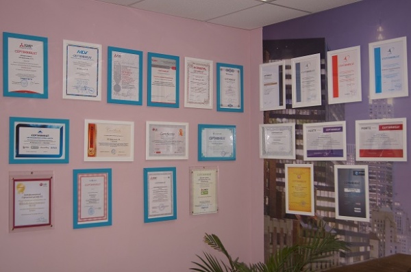 Стена сертификатов